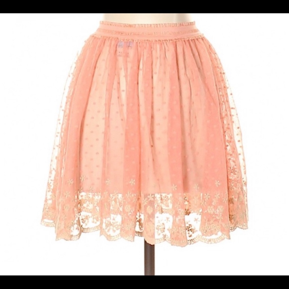 🌀Free People | Intimates Sheer Lace Skirt